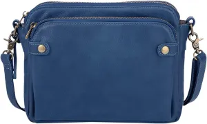 Hobo Nylon Crescent Crossbody Bag for Women Shoulder Hobo Purse for Travel with Front Zipper Pocket