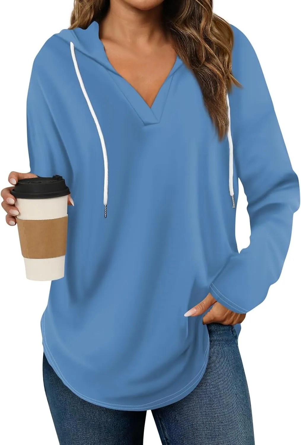 Hoodies for Women 2025 Pullover Oversized Sweatshirts Long SLeeve Shirts Loose Fit