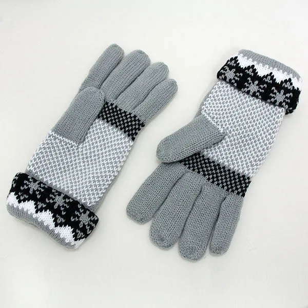 iLLASPARKZ Acrylic Snowflake Print Gloves