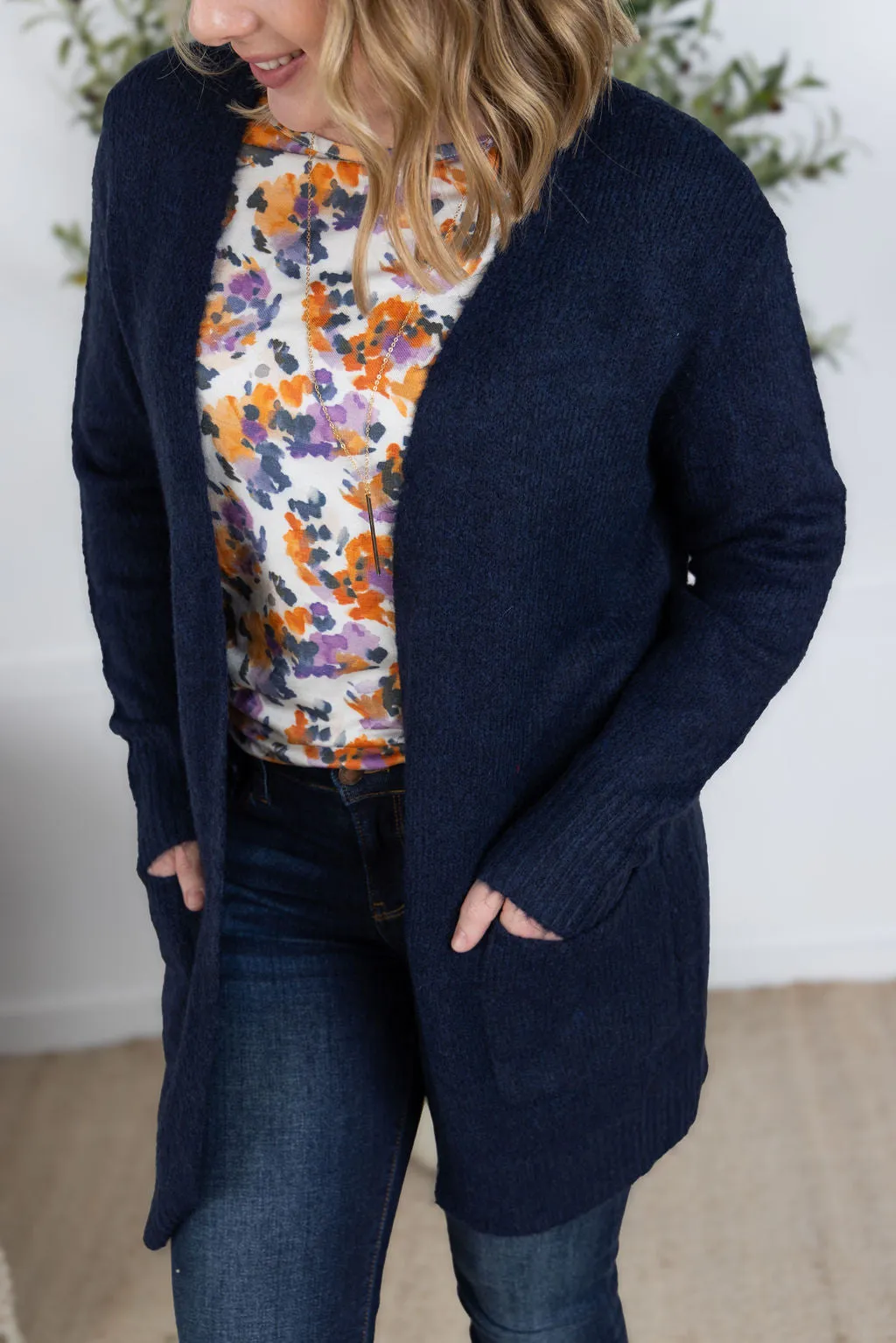 IN PRODUCTION Madison Cozy Cardigan - Navy