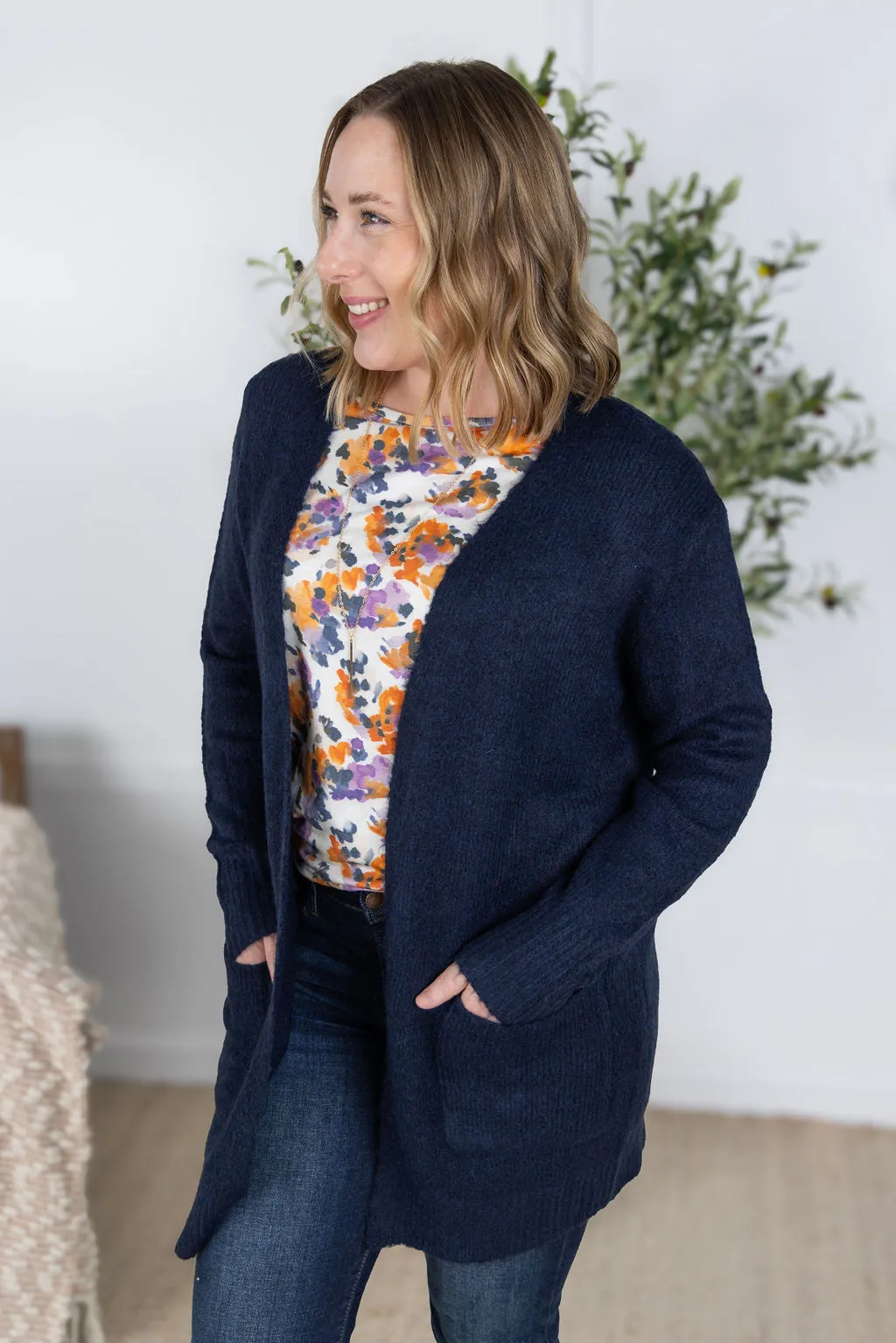 IN PRODUCTION Madison Cozy Cardigan - Navy