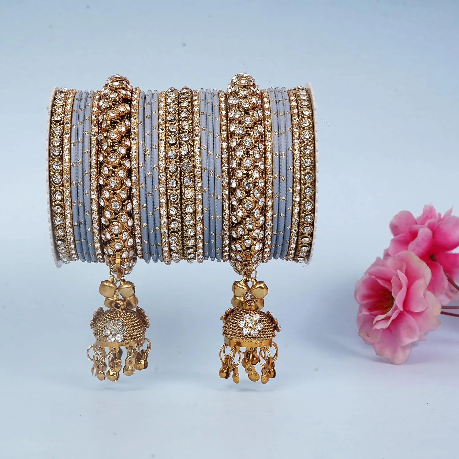 Indian Ethnic Partywear Handmade Bangles  Elegant Jewelry for Women, Perfect for Weddings, Festivals, and Everyday Wear
