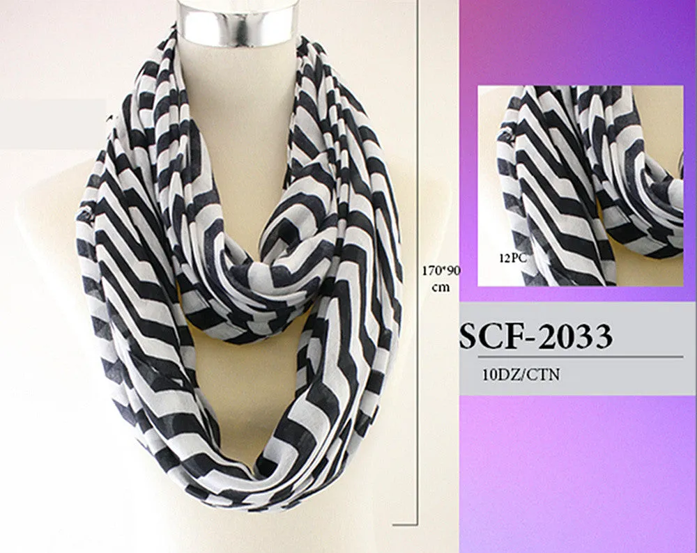 Infinity Double Loop Circle Scarves