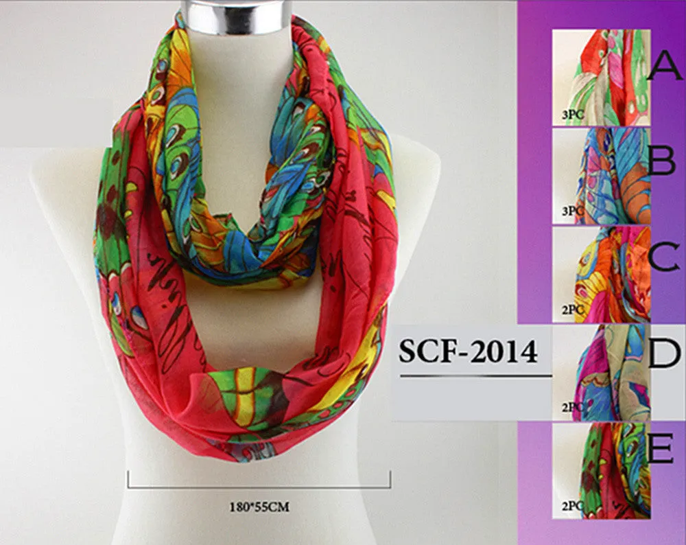Infinity Double Loop Circle Scarves