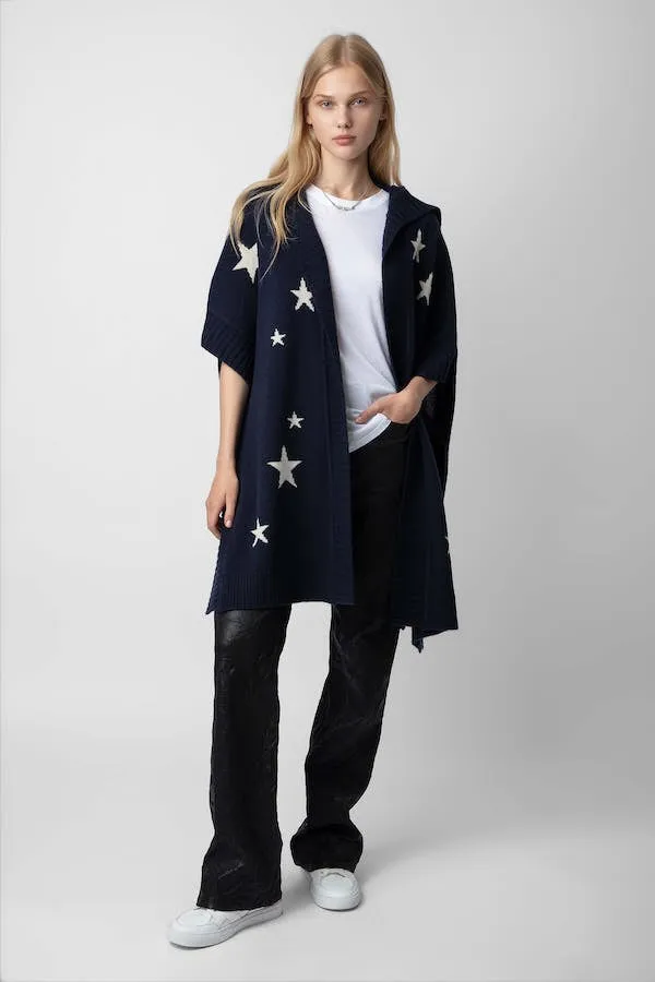 Inna Stars Cashmere Cardigan Encre