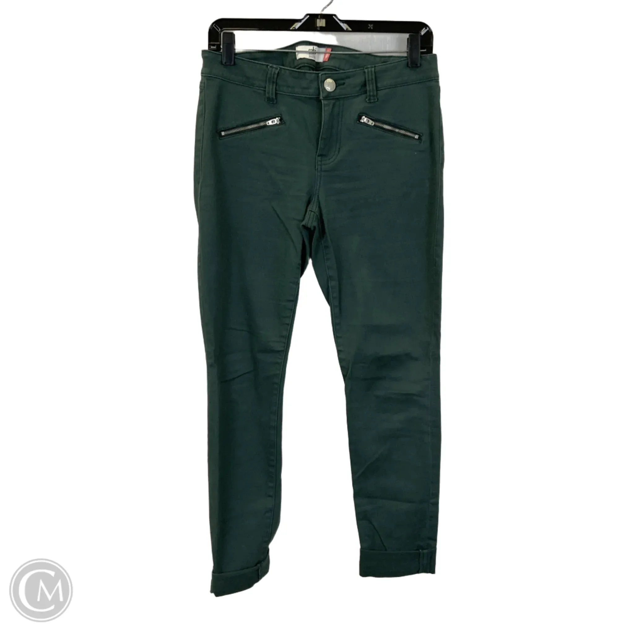 Jeans Skinny By Cabi In Green, Size: 6