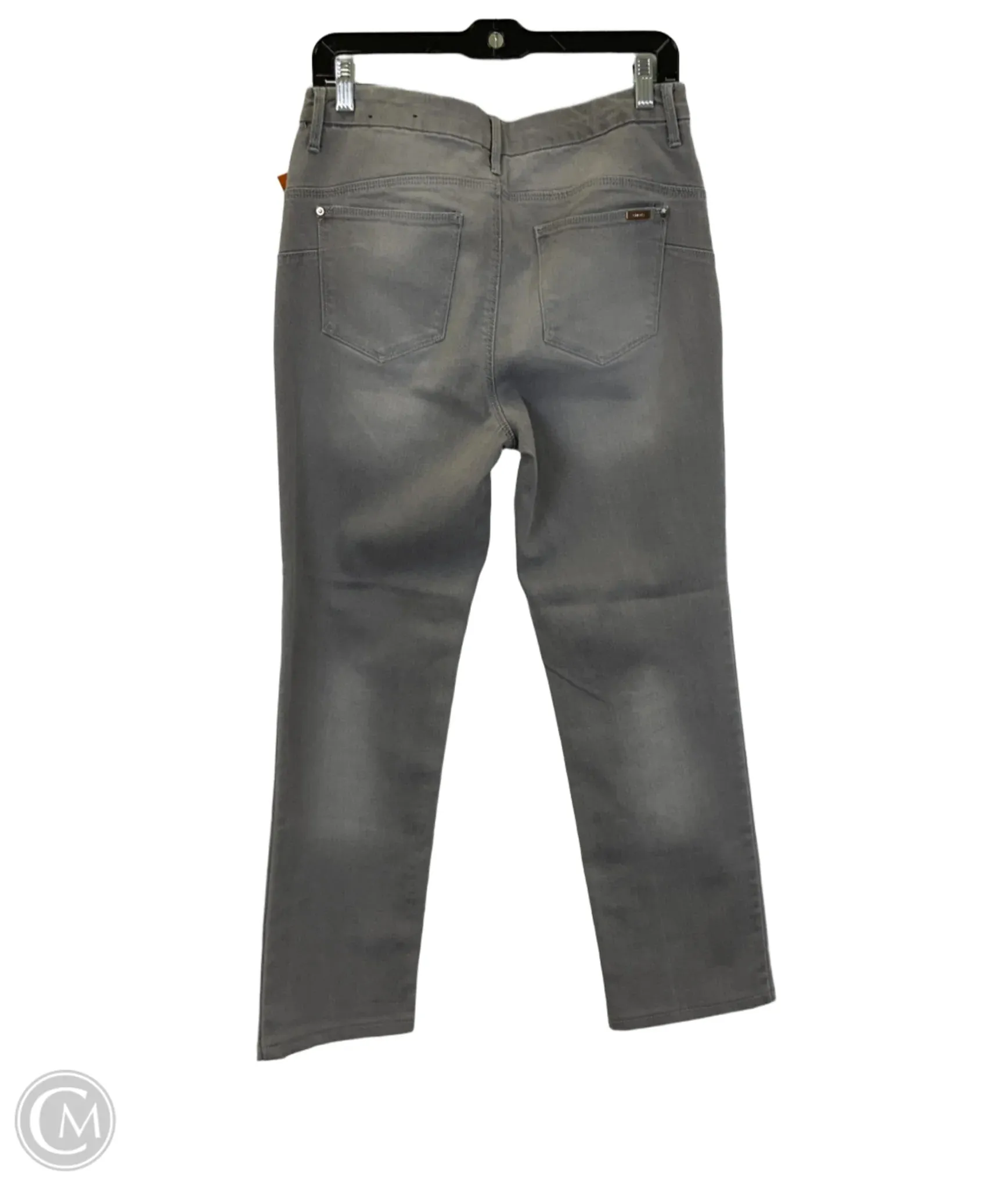 Jeans Straight By Chicos In Grey Denim, Size: M