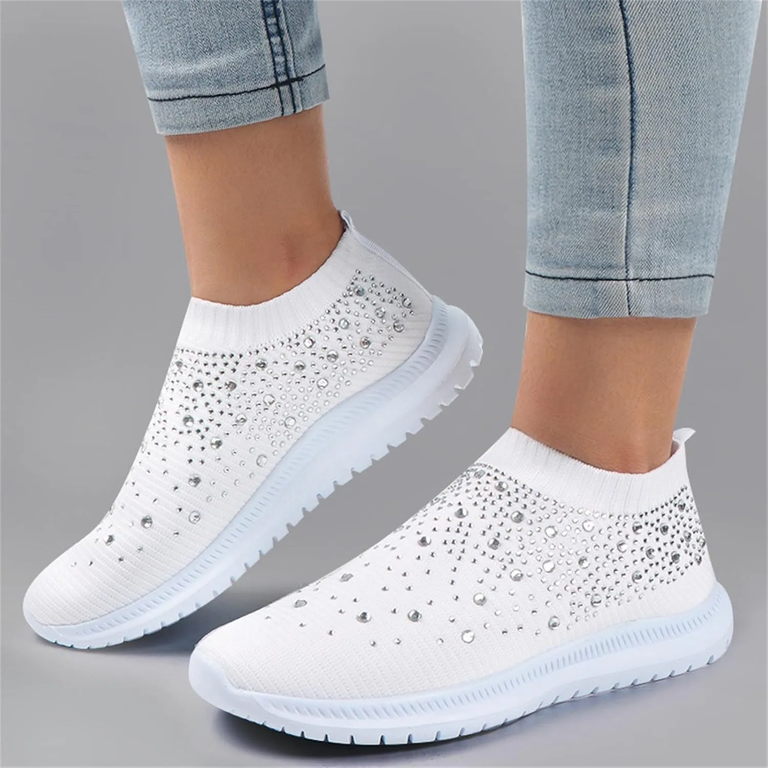 Ladmiple Shoes For Women Sneakers Slip On Walking Shoes Comfort Light Weight Mesh Gym Tennis Running Fashion Sneakers