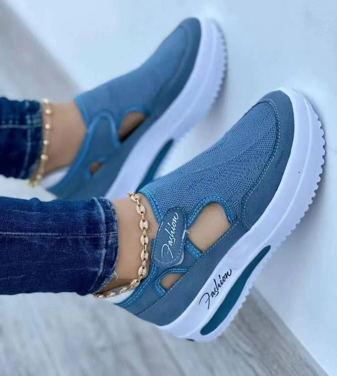 Ladmiple Shoes For Women Sneakers Trendy Low Top Lace Up Fashion Dressy Casual Summer Slip On Platform Walking Shoes