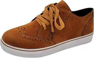 Ladmiple Shoes For Women Sneakers Trendy Slip On Comfort Walking Shoes Fashion Casual Summer Lace Up Platform Loafers