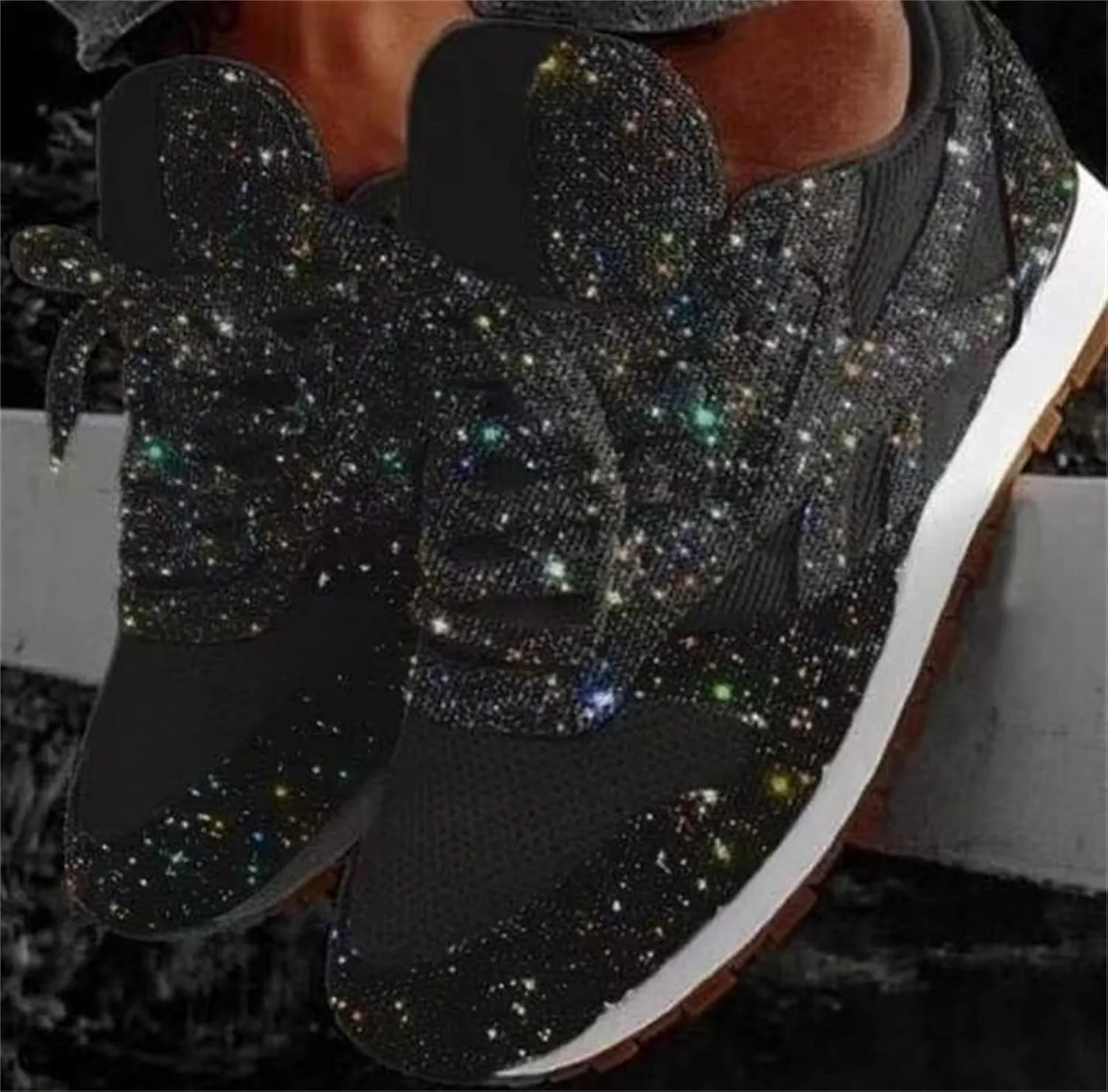 Ladmiple Shoes For Women Sneakers Trendy Walking Running Shoes Athletic Non Slip Fashion Slip On Comfort Platform Shoes