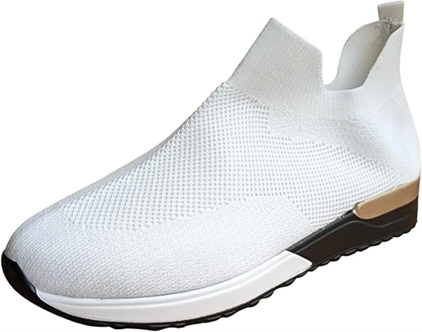 Ladmiple Womens Tennis Shoes Slip On Sneakers Arch Support Walking Workout Gym Shoes Non Slip Comfortable Running Shoes
