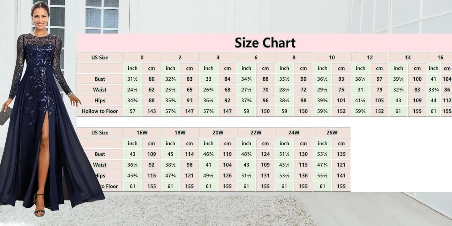 Long Sleeve Mother of The Bride Dress for Wedding Sequin Lace Formal Evening Dresses for Women 2025