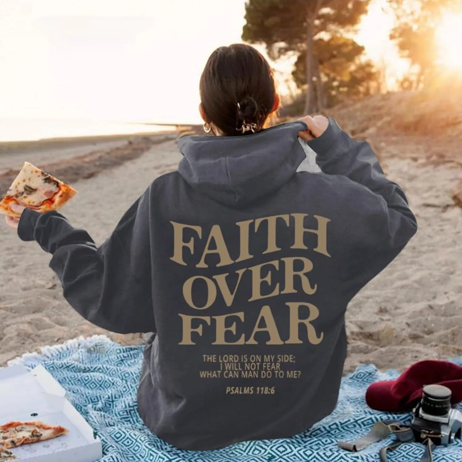 Love Like Jesus Graphic Christian Hoodies for Women Girls Oversized Long Sleeve Sweatshirts Drawstring Pockets Pullover Tops