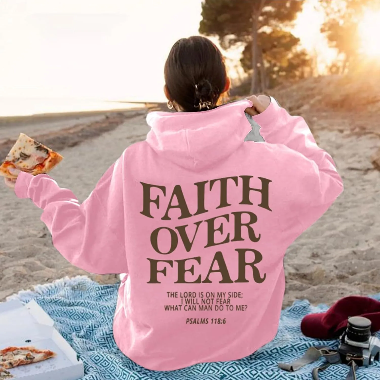 Love Like Jesus Graphic Christian Hoodies for Women Girls Oversized Long Sleeve Sweatshirts Drawstring Pockets Pullover Tops