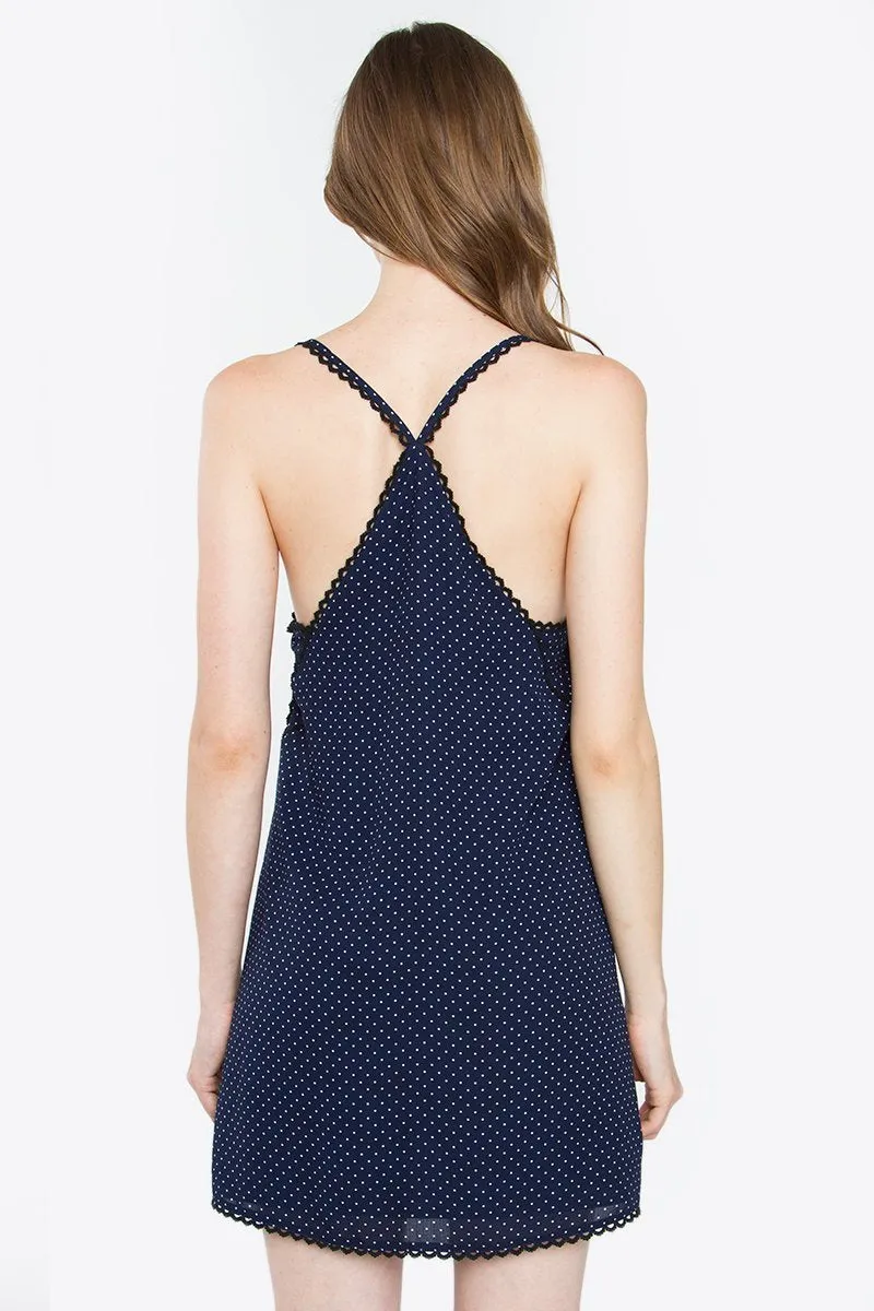 Luisa Polka Dot Slip Dress