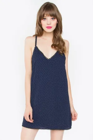 Luisa Polka Dot Slip Dress