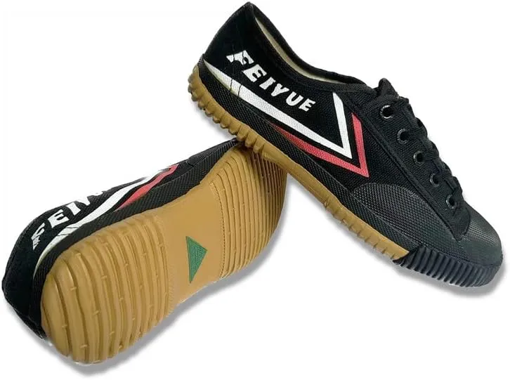 Martial Arts Shoes Low Top Canvas Shoes for Parkour Kung Fu, Rubber Sole Fashion Sneakers for Indoor/Outdoor Activities