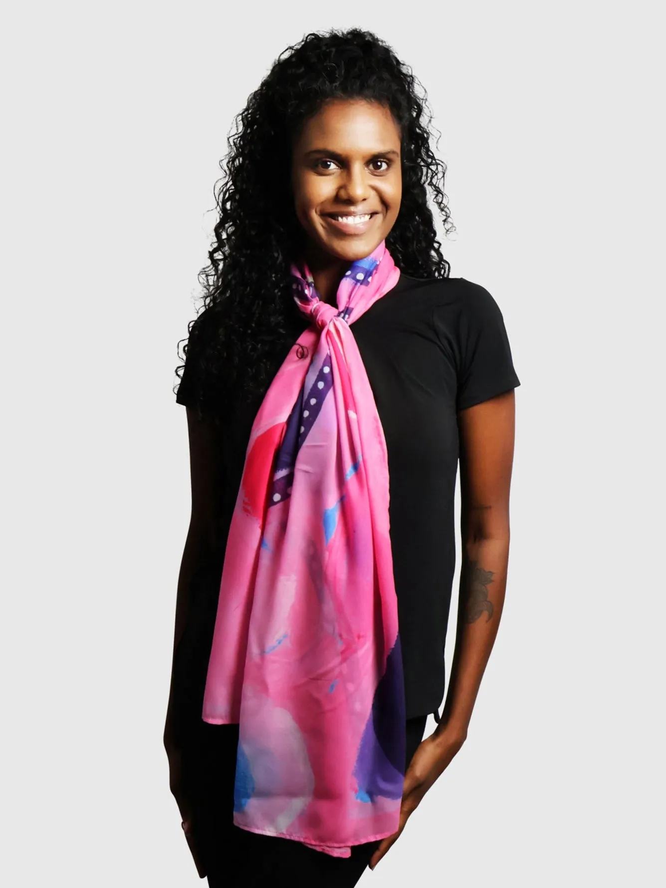 Meeting Place - Sharing Knowledge - NAIDOC 2025 Chiffon Scarf