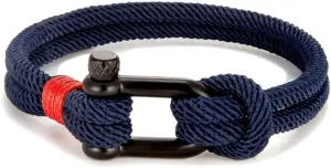 Men Black Stainless Steel U shape Survival Bracelet Outdoor Camping Rescue Emergency Shackle Rope Bracelet For Women