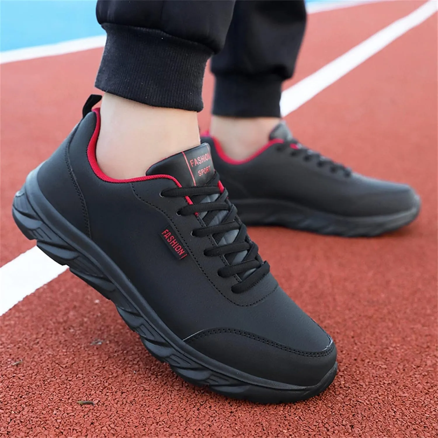 Men Walking Shoes Wide Hiking Shoes Waterproof Outdoor Work Shoes Trails Sneakers Casual Comfortable Trekking Shoes