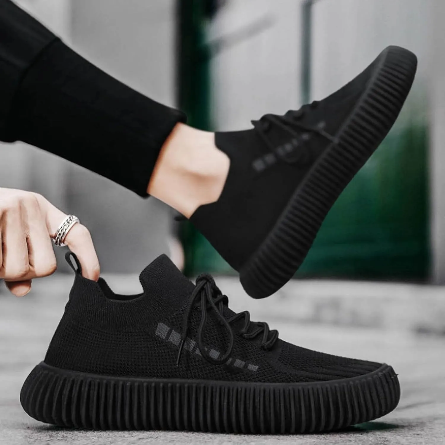 Men's Comfortable Diabetic Shoes Comfortable Breathable Stretch Canvas Slip On Sneaker Convenient Slip On Shoes