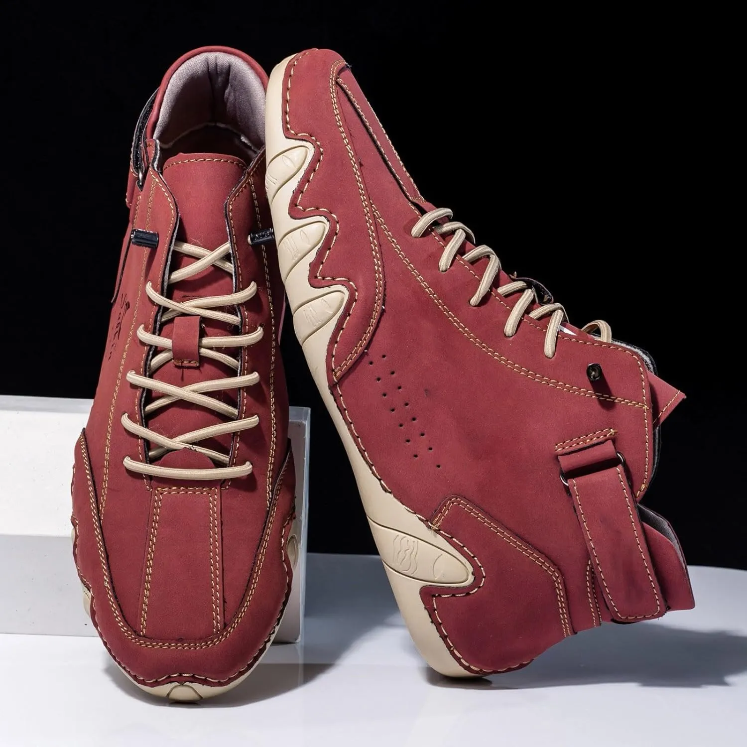 Men's Slip Shoes Couple's Foreign Trade High Top Boots Men and Women Leisure Short Boots Shoes Casual Men
