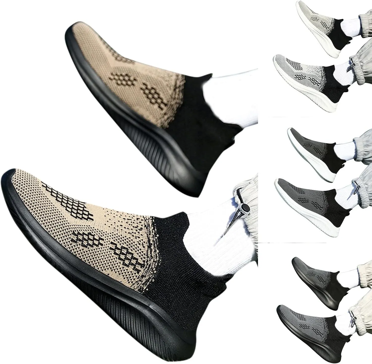 Men's Sneakers Mens Tennis Shoes Slip on Shoe for Men Sneaker for Men Athletic Gym Lightweight Sneaker