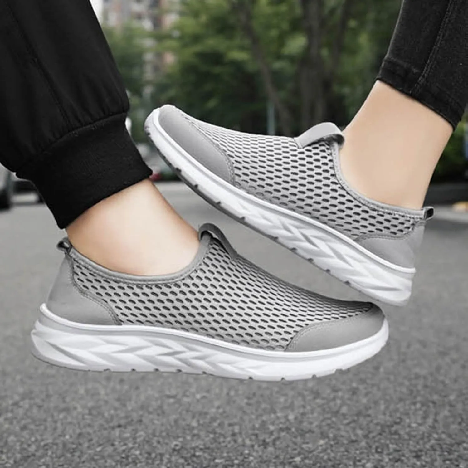 Mens Tennis Shoes Men's Running Shoes Lightweight Breathable Walking Shoes Non Slip Sneakers Mesh Casual Sports Shoes