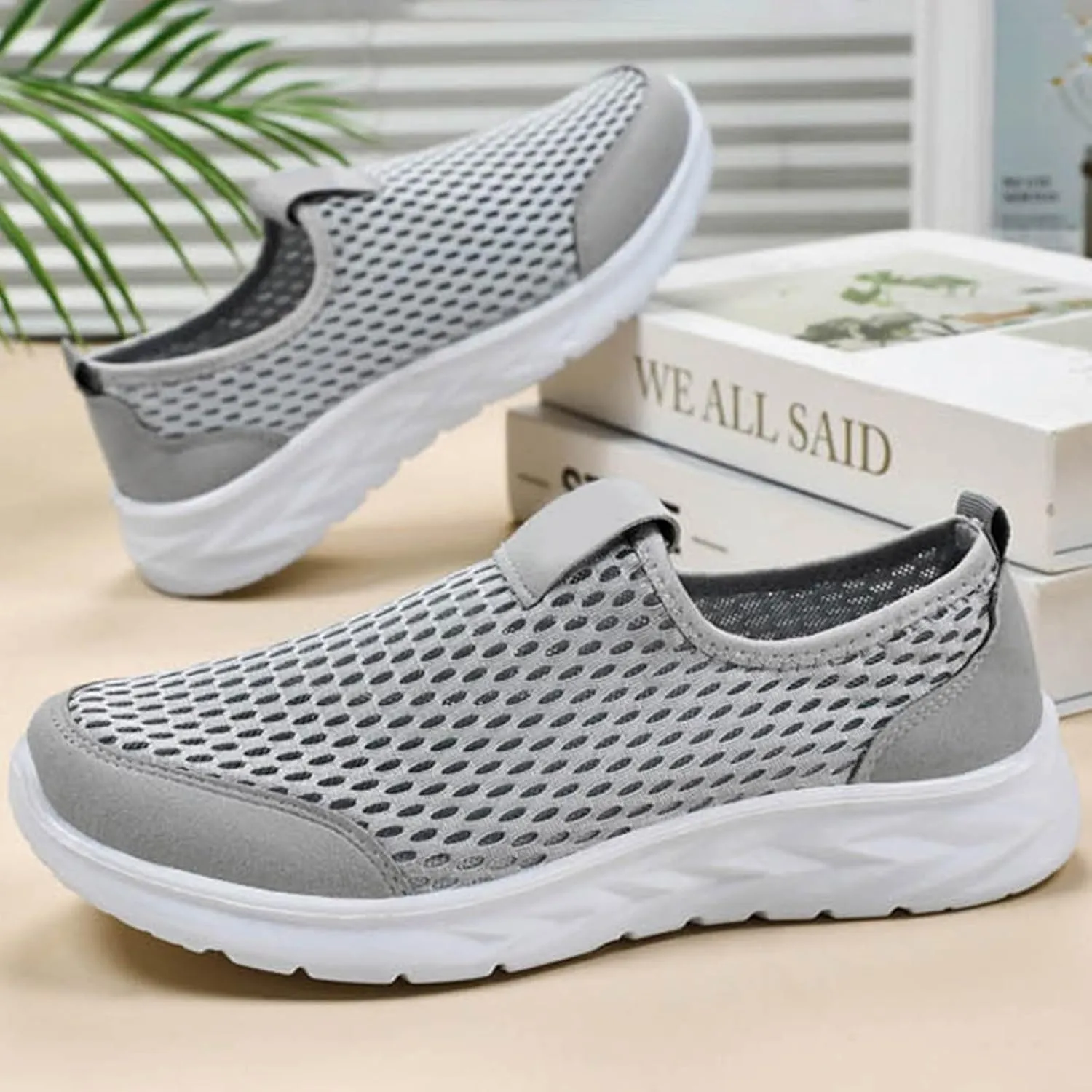 Mens Tennis Shoes Men's Running Shoes Lightweight Breathable Walking Shoes Non Slip Sneakers Mesh Casual Sports Shoes
