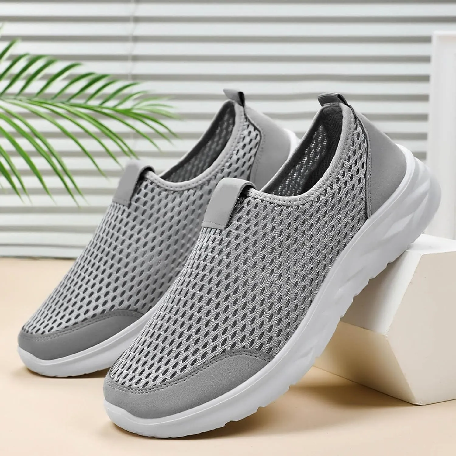 Mens Tennis Shoes Men's Running Shoes Lightweight Breathable Walking Shoes Non Slip Sneakers Mesh Casual Sports Shoes