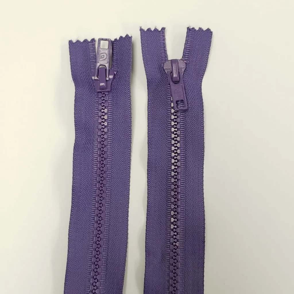 Molded Plastic Zipper | Closed End | #5 | 7" / 18 cm