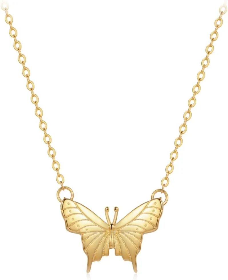 Necklace for Women Silver Star Necklaces,Butterfly,Circle,Onyx Necklaces And Rings,Hypoallergenic Necklaces Jewelry Birthday Christmas Gift for Women