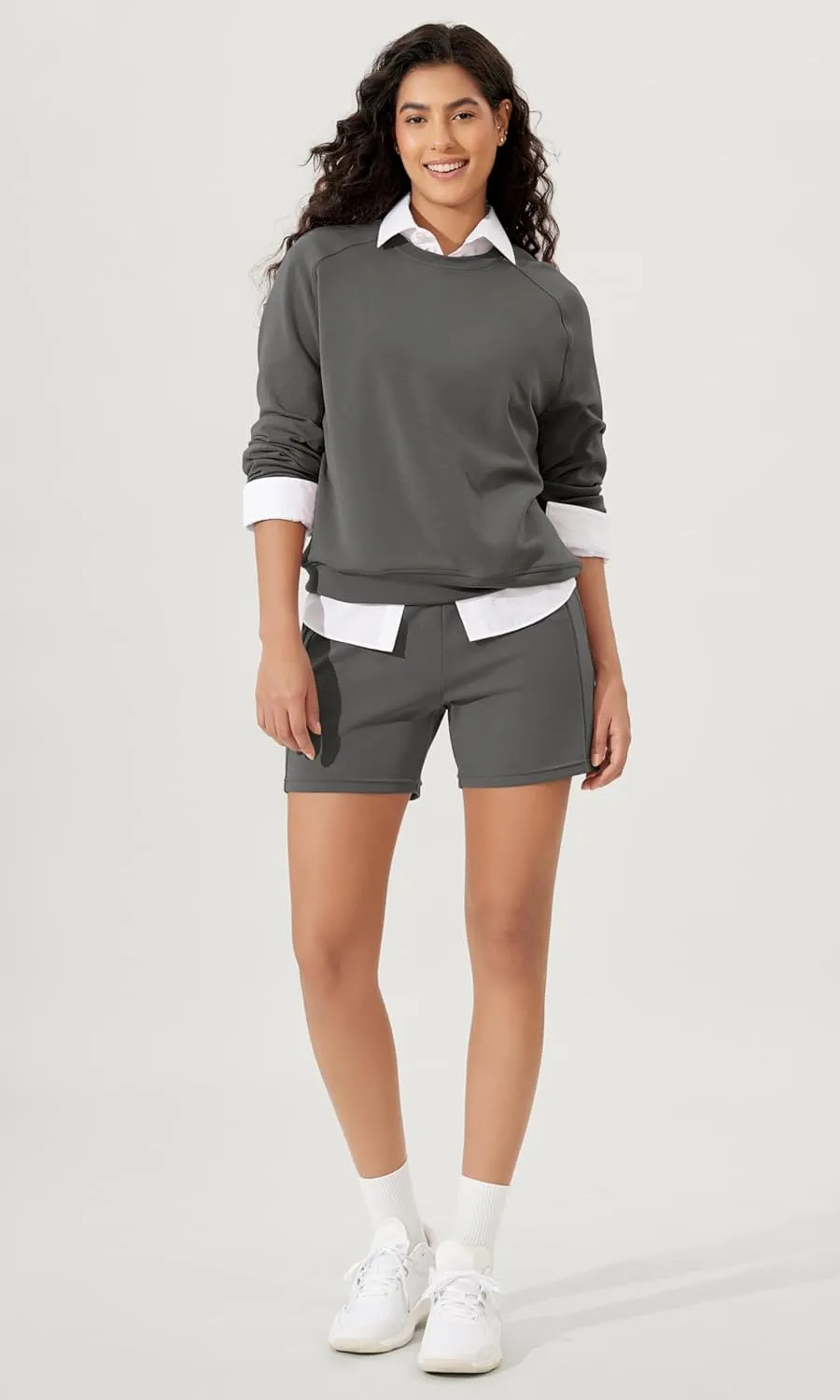 ODODOS Women's Modal Soft Casual Shorts with Pockets High Waist Comfy Lounge Shorts- 5" Inseam