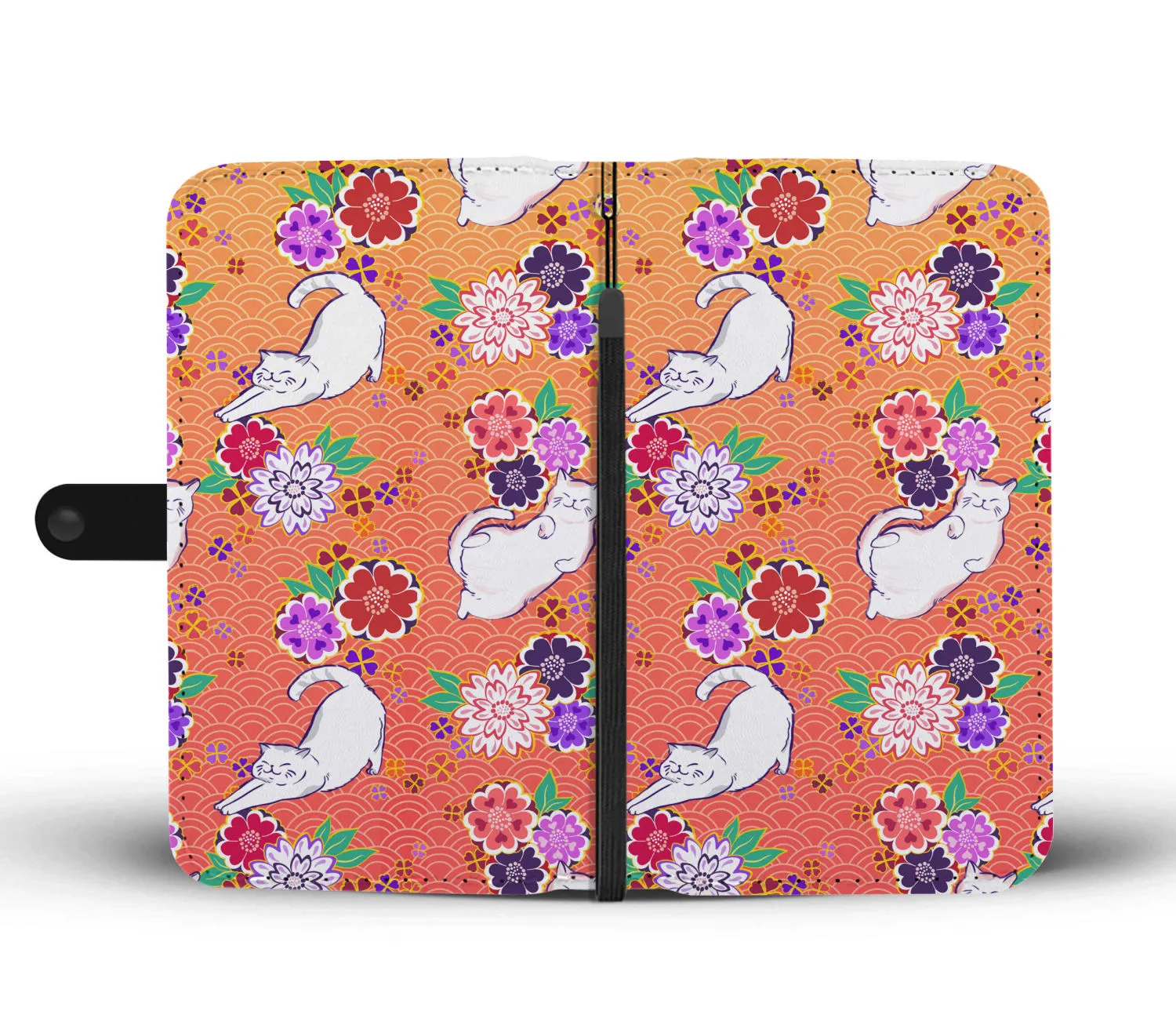 Orange Cats Wallet Case