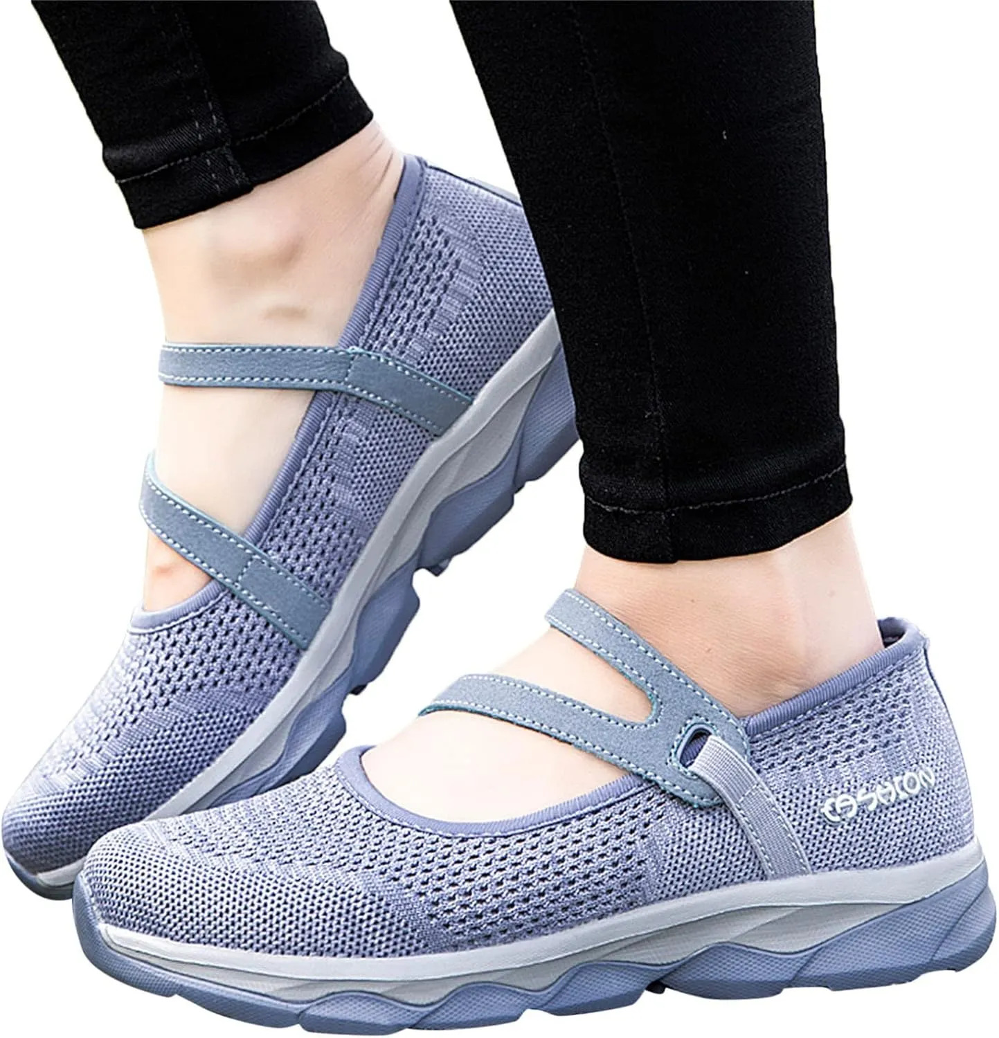 Orthopedic Comfortable Sneakers for Women Slip On Walking Shoes with Arch Support Casual Loafers Plantar Fasciitis Relief Foot Pain Diabetic