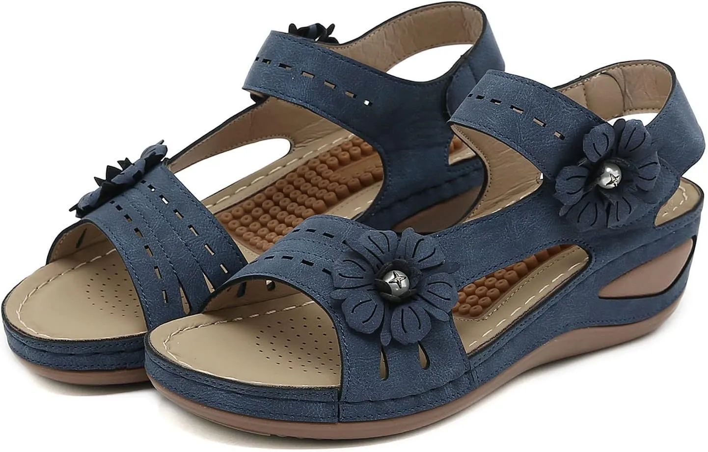 Orthopedic Slippers for Women 6 Wide All Black Orthopedic Shoes for Women Heeled Sandals for Women Arch Support Ladies Leather Sandals Plantar Fasciitis Sandals Closed Toe Black Shoes Women Dressy