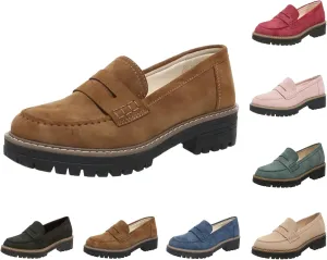 Orthoture-Orthopedic Platform Loafers Womens Round Toe Walking Shoes Comfort Lightweight Shoes Slip-on Casual Shoes