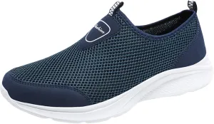 Outdoor Jogging Sneaker for Men Slip On Lightweight Breathable Fashion Sneaker Convenient Elderly Slip On Shoes