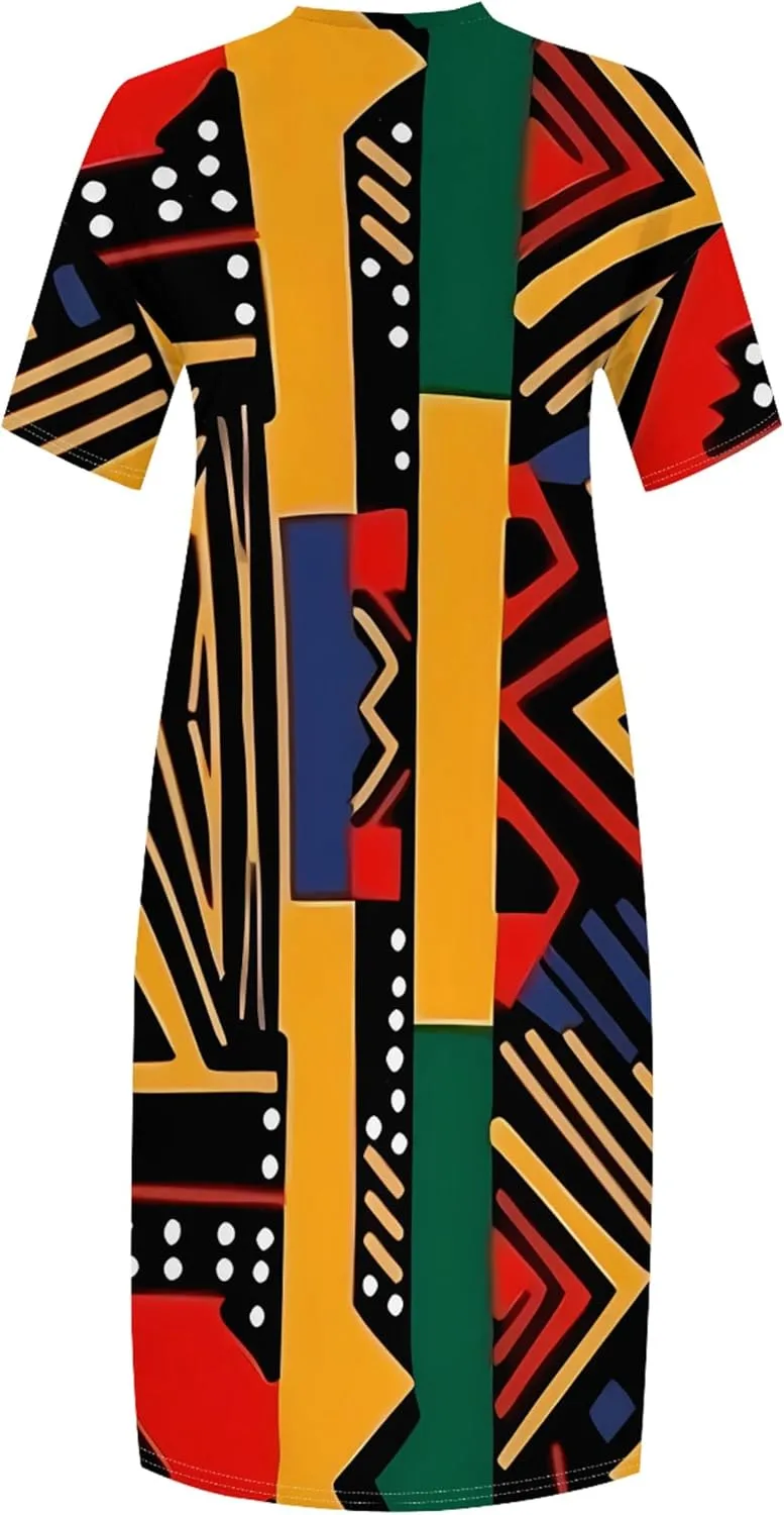 Plus Size Dresses for Women 2024 Summer Casual Short Sleeve T Shirt Maxi Dress with Pockets A Line Beach Vacation Outfits