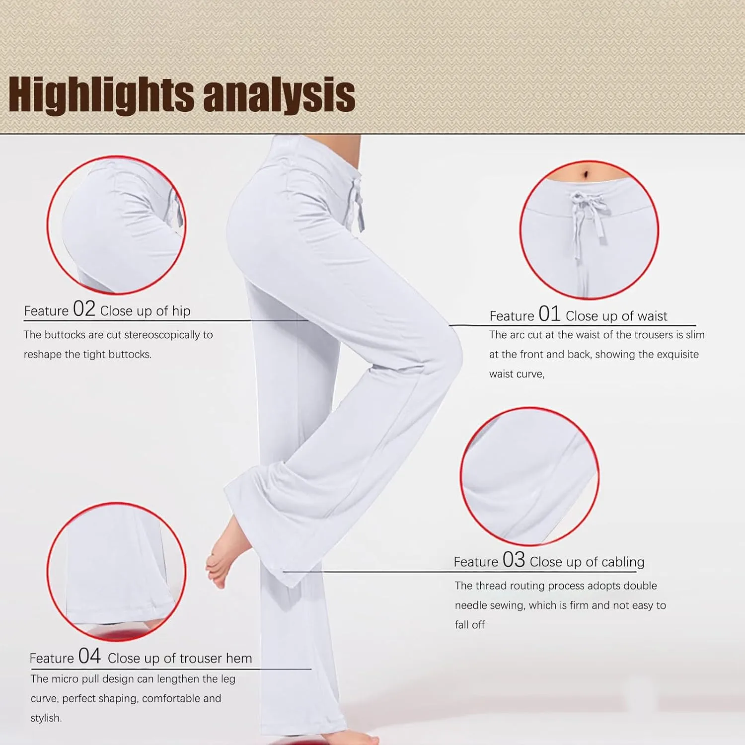 Plus Size Yoga Pants for Women 2024 Casual Drawstring Elastic High Waist Wide Leg Workout Pants Loose Comfy Trousers