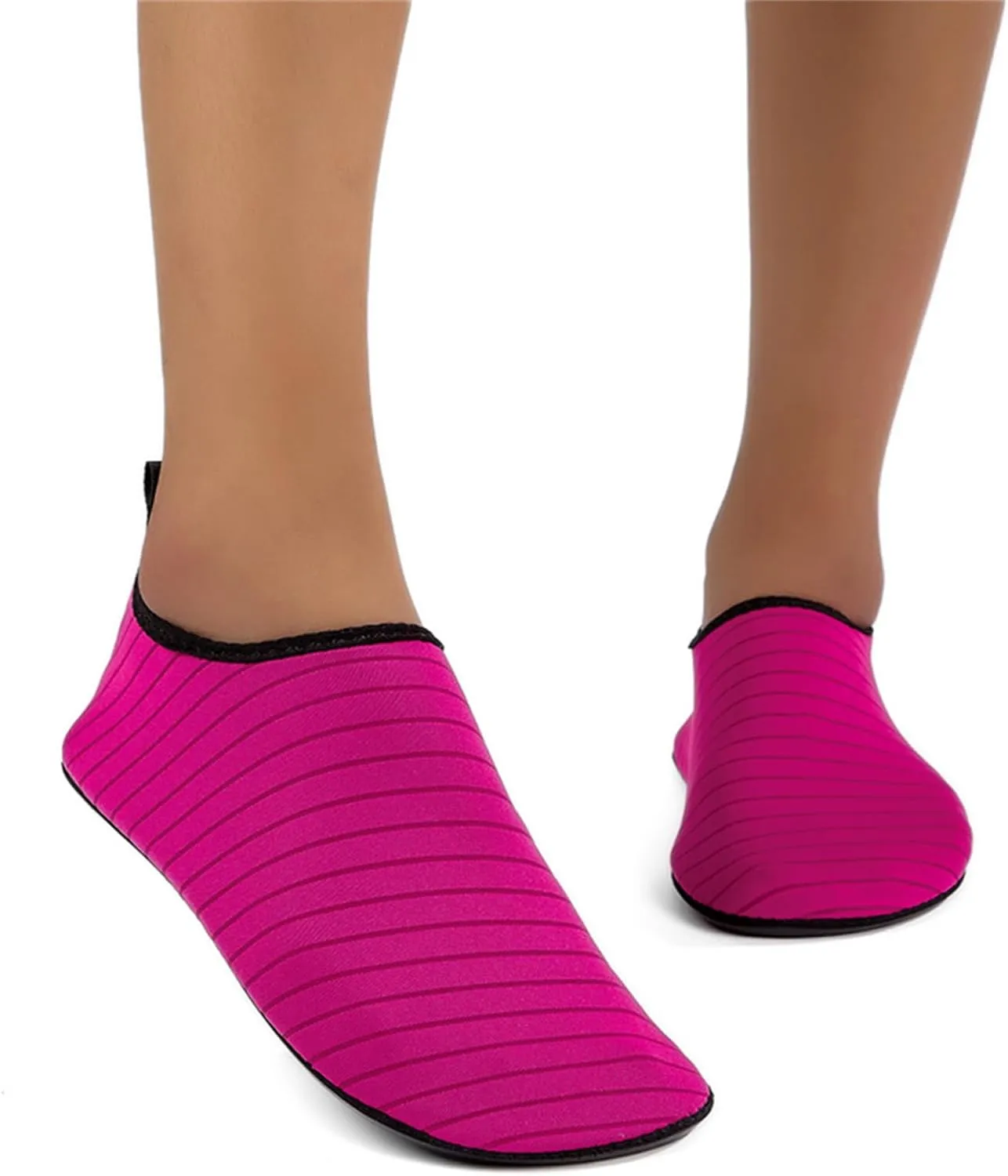 Pool Shoes for Women Water Aerobics Non Slip Wide Width Water Shoes Barefoot Aqua Socks Quick-Dry Non Slip Shoe Aqua Yoga Socks Slip On for Women Breathable Lightweight Beach Footwear