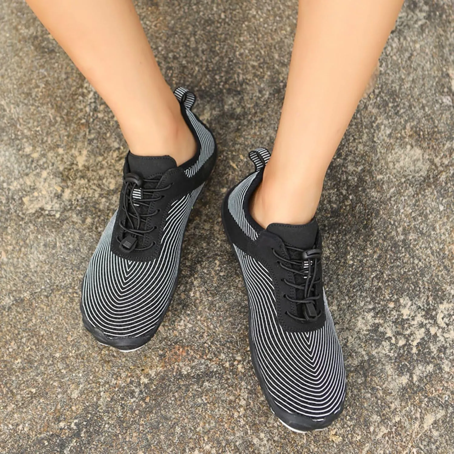 Pro Barefoot Shoes Hike Barefoot Footwear Women Men Fashion Casual Walking Shoes Comfortable Breathable Mesh Trainers Soft Flat Shoe for Swimming Surfing Hiking