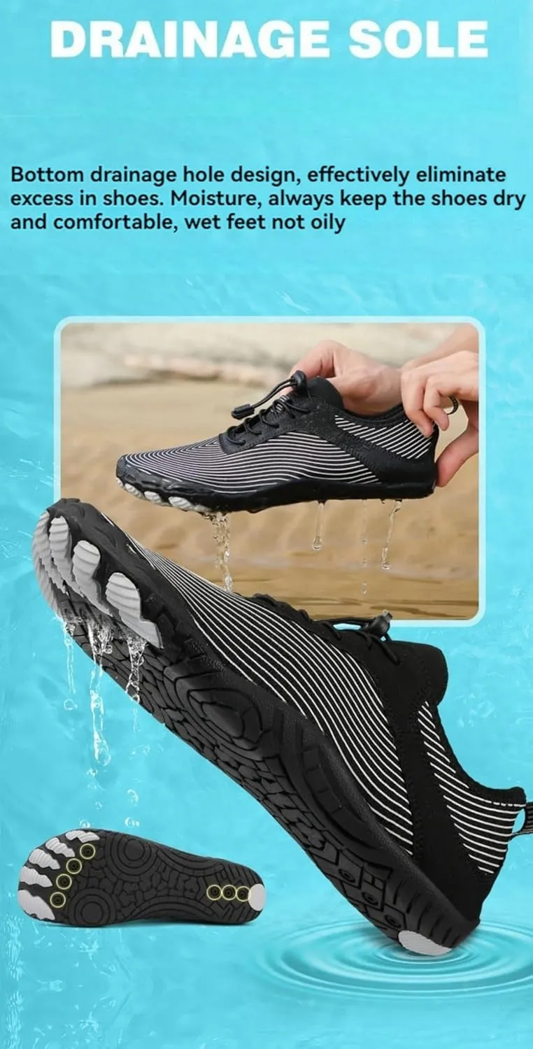 Pro Barefoot Shoes Hike Barefoot Footwear Women Men Fashion Casual Walking Shoes Comfortable Breathable Mesh Trainers Soft Flat Shoe for Swimming Surfing Hiking