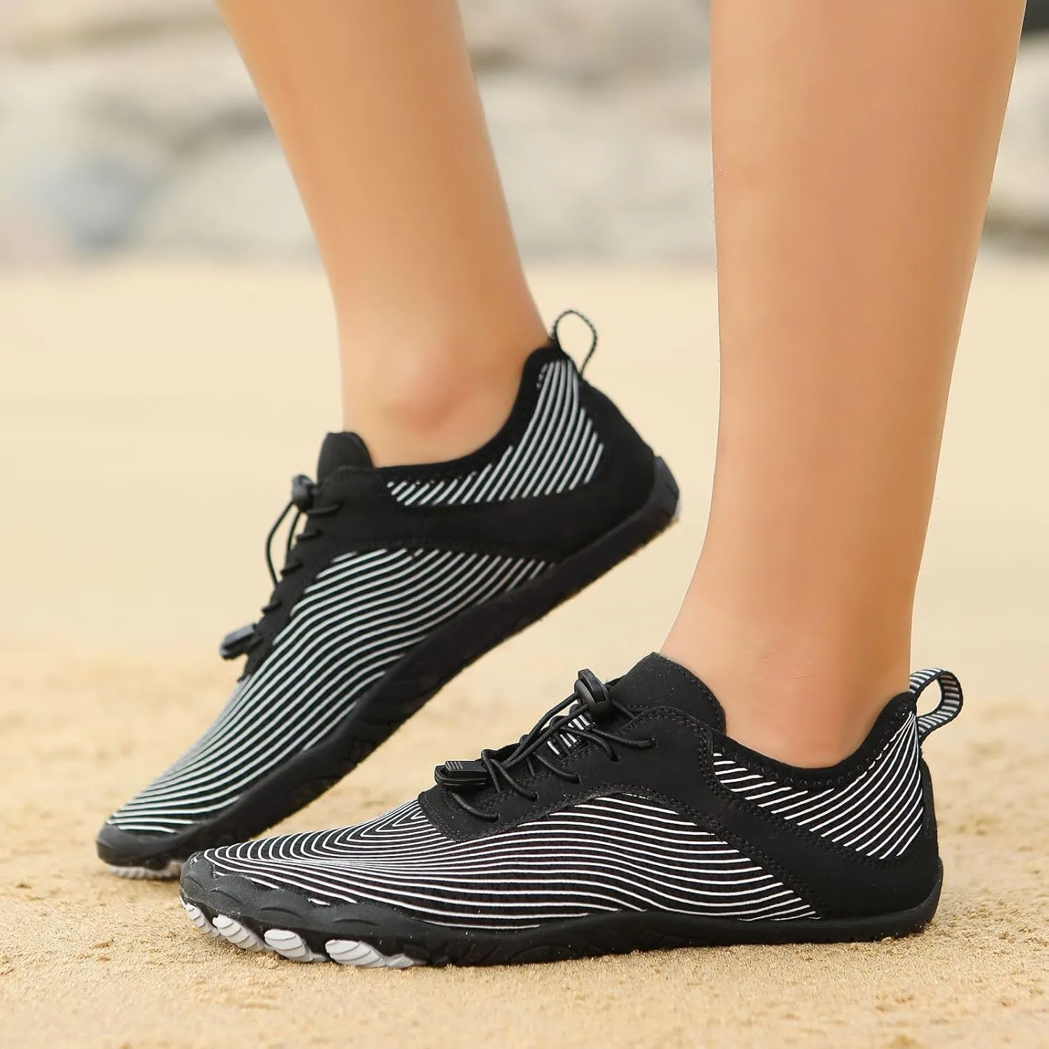 Pro Barefoot Shoes Hike Barefoot Footwear Women Men Fashion Casual Walking Shoes Comfortable Breathable Mesh Trainers Soft Flat Shoe for Swimming Surfing Hiking