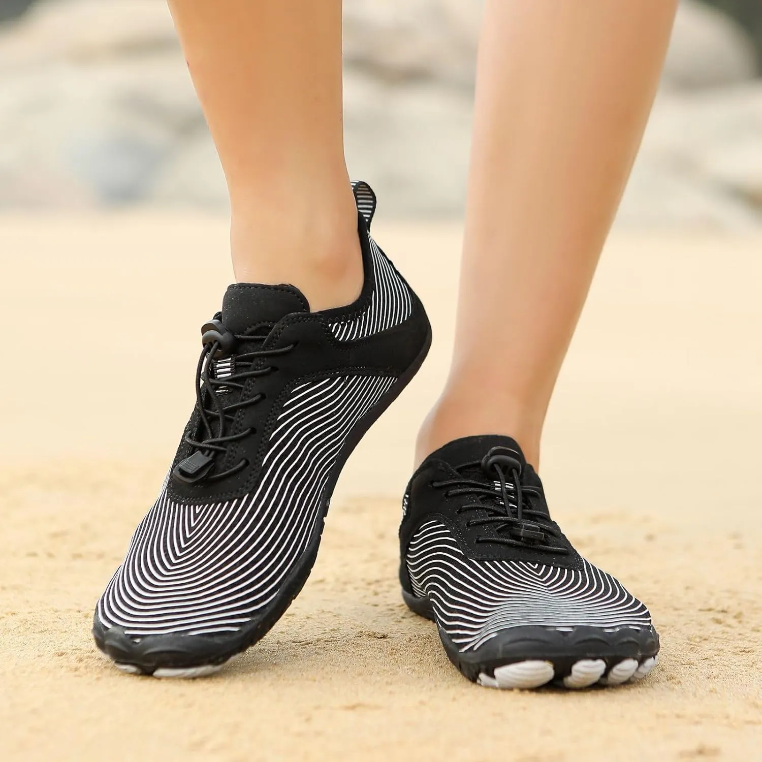 Pro Barefoot Shoes Hike Barefoot Footwear Women Men Fashion Casual Walking Shoes Comfortable Breathable Mesh Trainers Soft Flat Shoe for Swimming Surfing Hiking