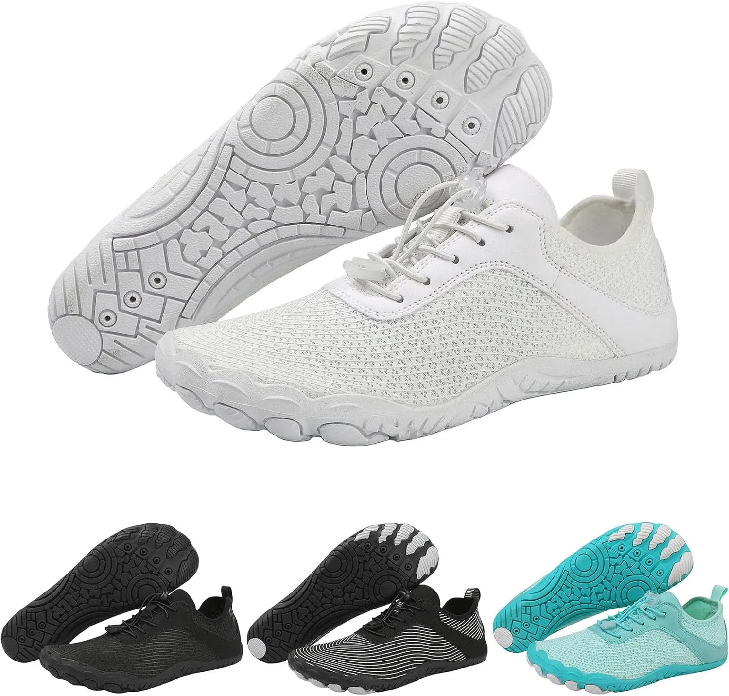 Pro Barefoot Shoes Hike Barefoot Footwear Women Men Fashion Casual Walking Shoes Comfortable Breathable Mesh Trainers Soft Flat Shoe for Swimming Surfing Hiking