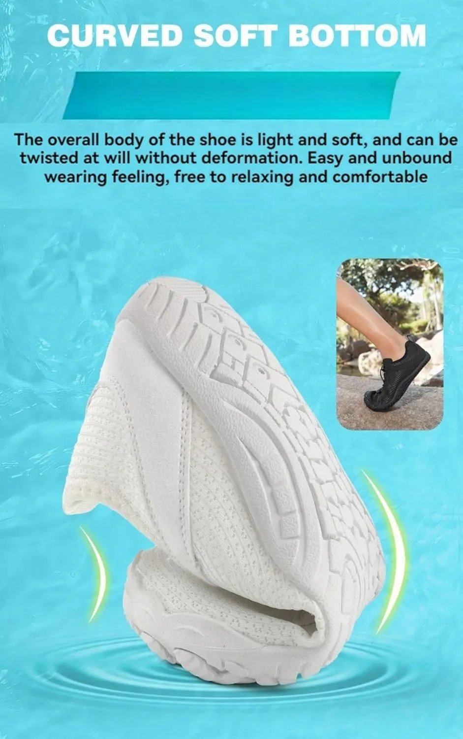 Pro Barefoot Shoes Hike Barefoot Footwear Women Men Fashion Casual Walking Shoes Comfortable Breathable Mesh Trainers Soft Flat Shoe for Swimming Surfing Hiking