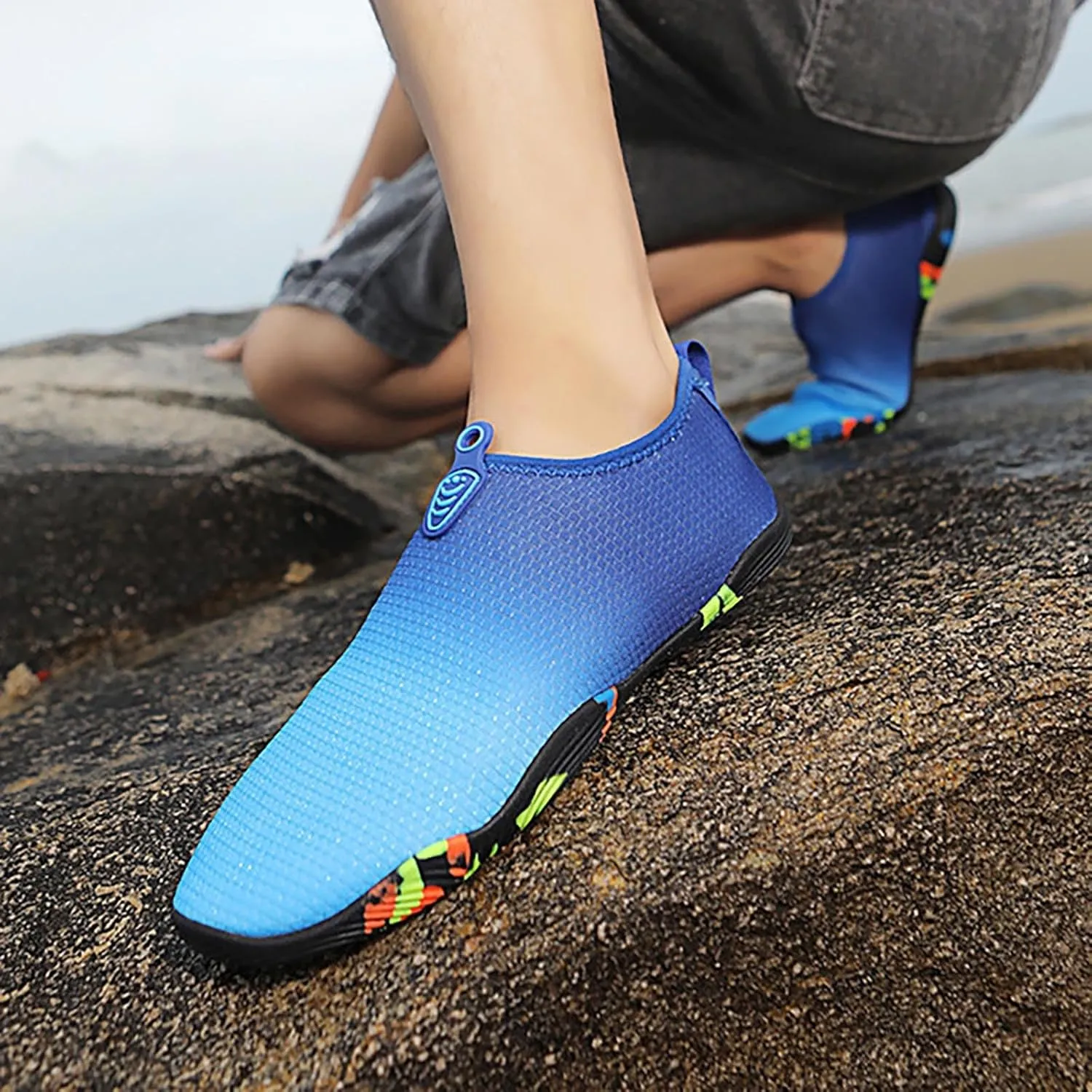 Quick Dry Aqua Socks Water Shoes for Men Women Barefoot Swim Beach Pool Surf Kayaking Hiking Diving Yoga Sports Lightweight Breathable