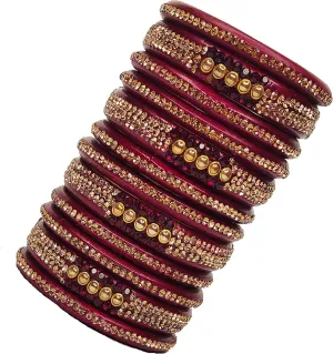 Regular use workwear kangan kada lac bangles set for women Pack of 12 bangles